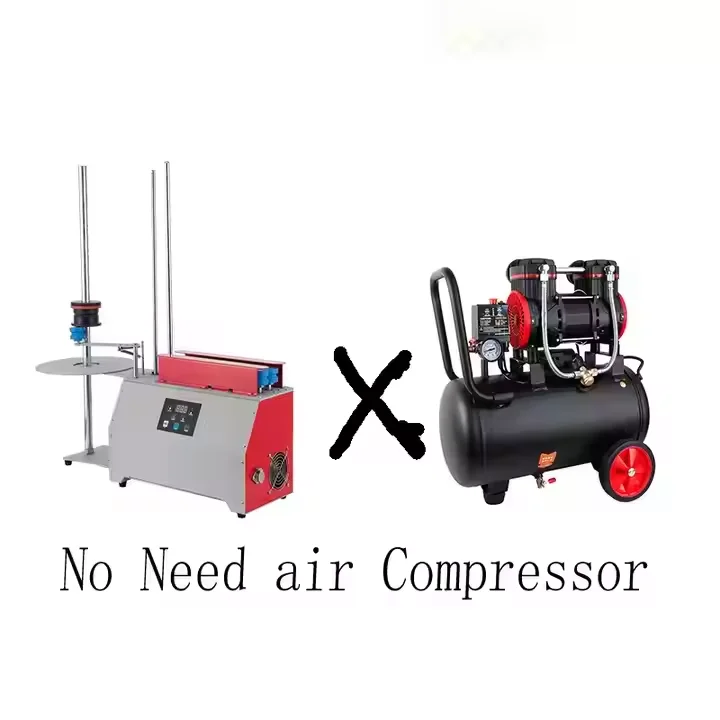 Electric Air Column Wrap Roll Packaging Machine for Food Beverage Chem Features PLC Plastic Film Core Pump Grain Making