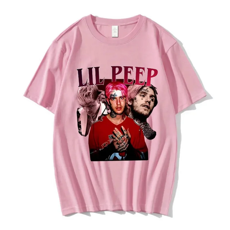 Lil Peep rap graphic print T-shirt Funny vintage hip hop t shirt fashion design casual short sleeve T-shirts Gothic streetwear