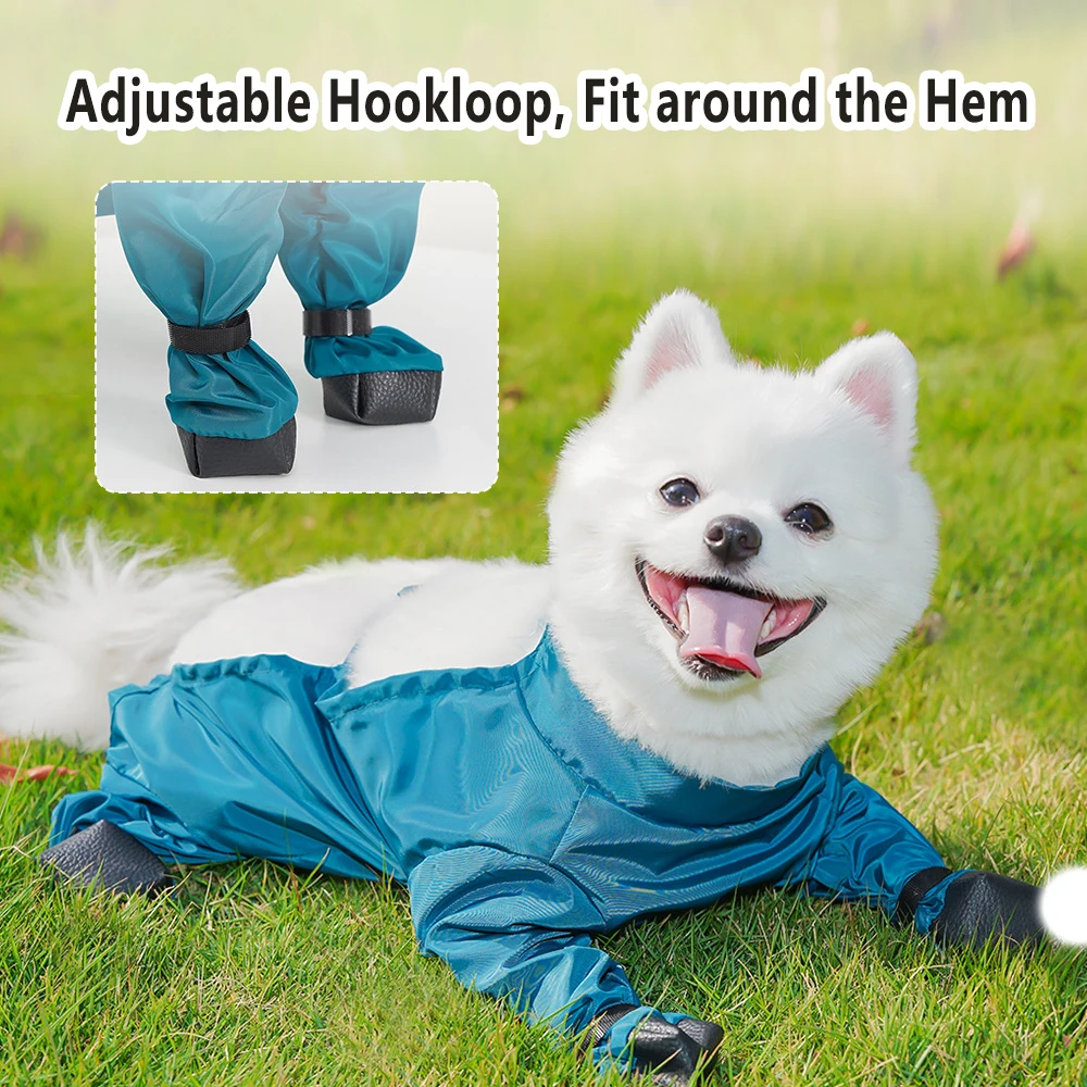 أحذية بحمالات للكلاب، بدلة واقية للجسم مقاومة للأوساخ ومضادة للانزلاق ومقاومة للماء للكلاب، أحذية بحمالات ضيقة للكلاب الصغيرة والمتوسطة