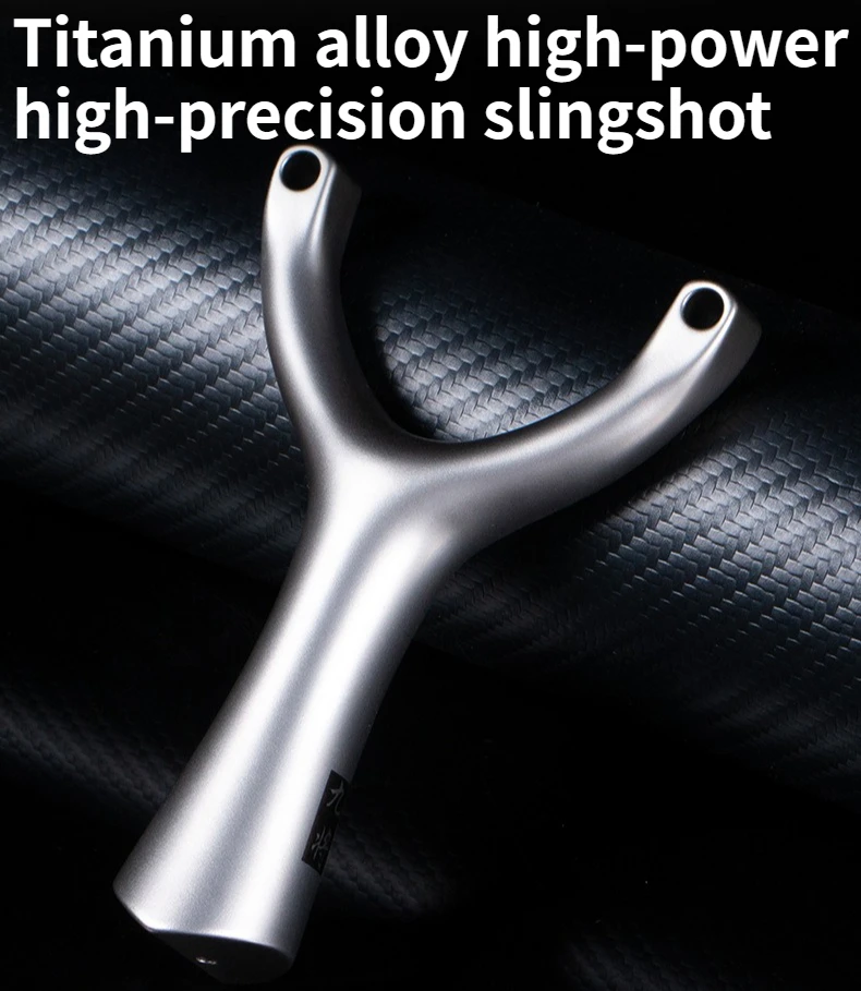 

New Titanium Alloy Flat Leather High-power High-precision Tiger Outdoor Competitive Slingshot Adult Competitive Slingshot Rack