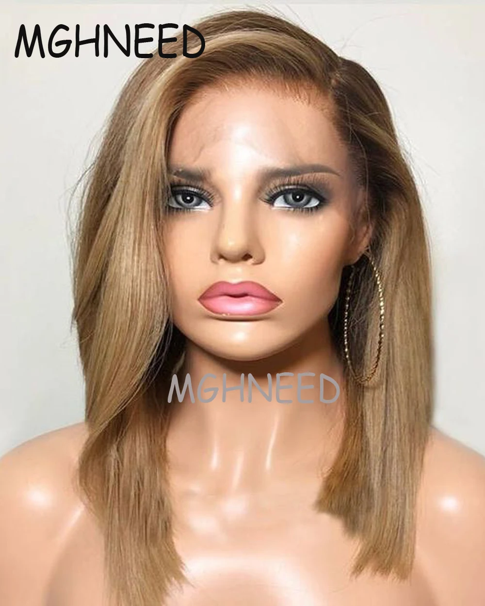 Highlight Blonde Lace Front Human Hair Wig For Women Brazilian Virgin Frontal Wig Pre Plucked Colored Human Hair Wigs