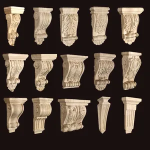 Cabilock Roman Stigma Bunga Kayu Appliques Kolom Ukiran Stiker Kolom Romawi Hiasan Tatahan Kayu Gaya Eropa Antik Stiker Dinding 12 dekorasi romawi penjualan terbaik - №