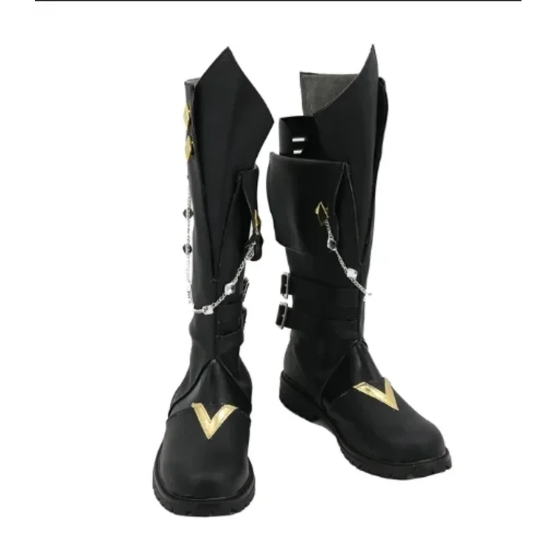 Anime Tartaglia Cosplay Shoes Boot Genshin Impact Tartag Costume Halloween Anime Carnival Role Play Prop Boots for Men