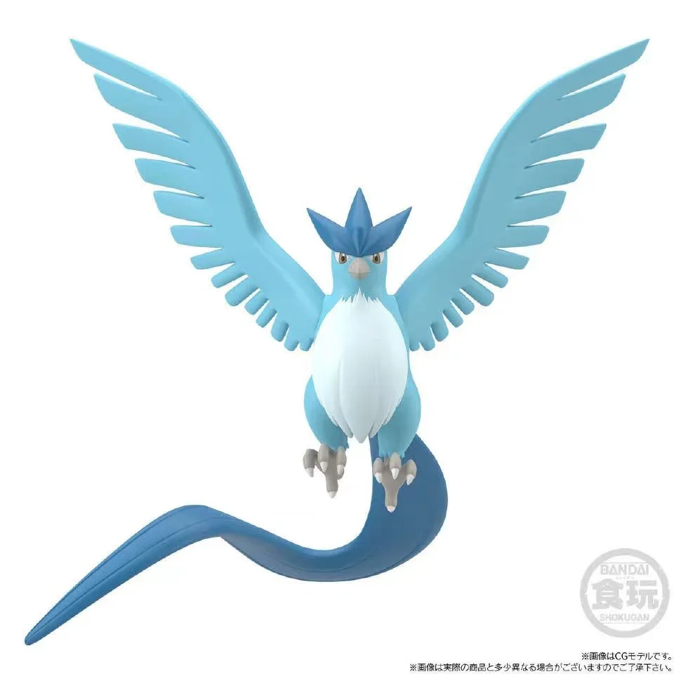 Bandai figuras de acción de Pokémon Legendary Bird, juguetes de modelos coleccionables de Pokémon, escala del mundo, figuras de acción de Anime Moltres Articuno Zapdos