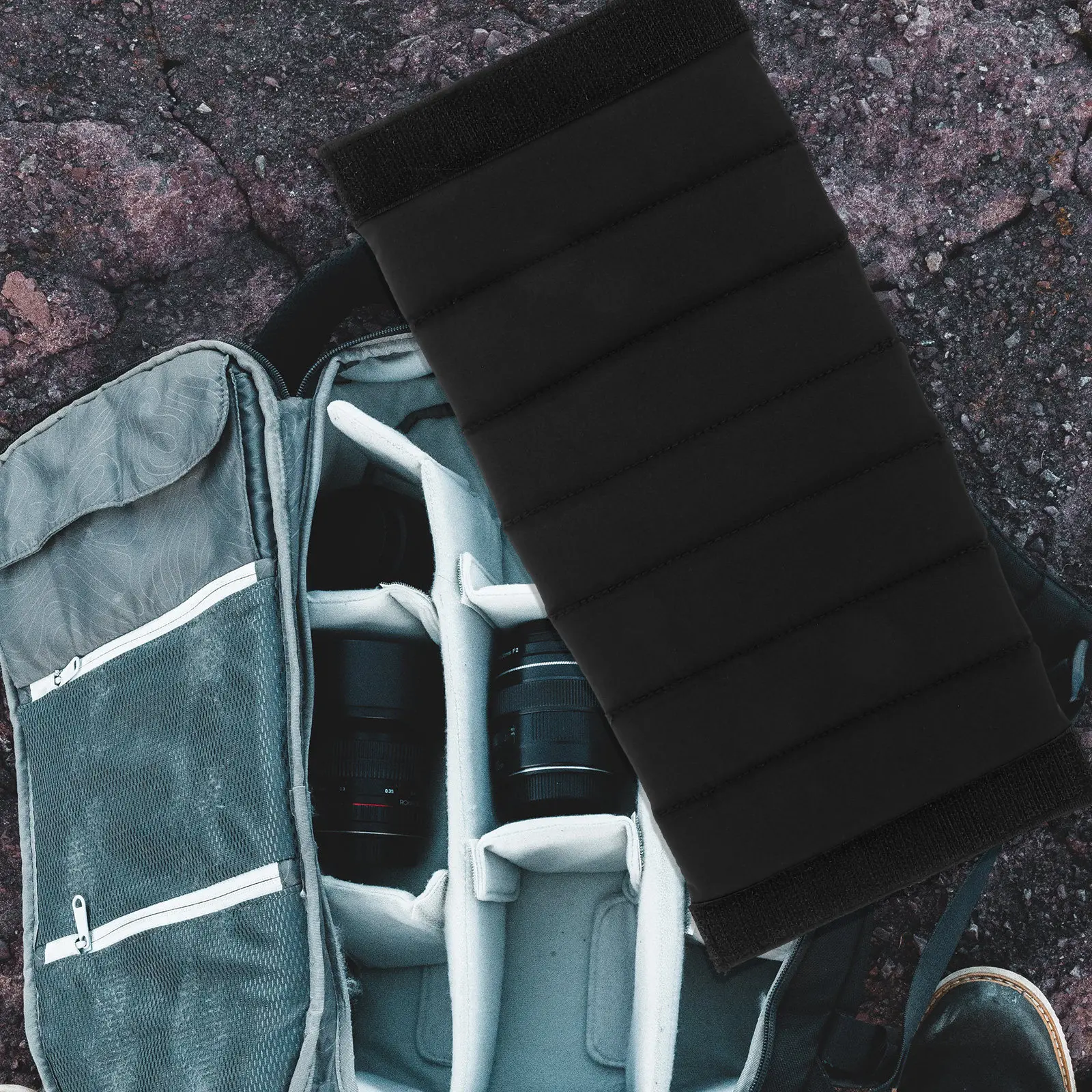 

2Pcs Camera Bag Divider Insert Shockproof Adjustable Organizer for Backpack Camera Gear Protection Bag Divider Insert