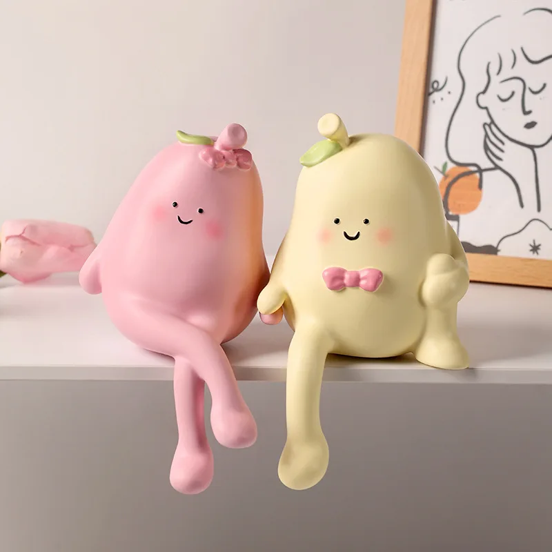

New Cute Hug Pear Ornament Creative Hanging Foot Doll Ornament