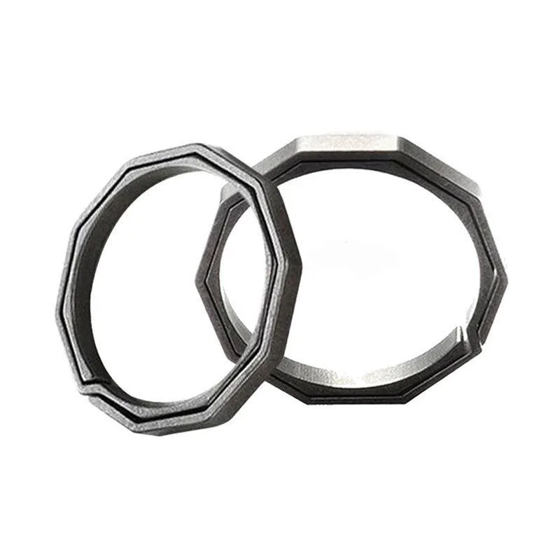 Lightweight Key Ring High Quality Titanium Alloy High Hardness Wear Resistant New Stock Sale Multifunctional 1pc