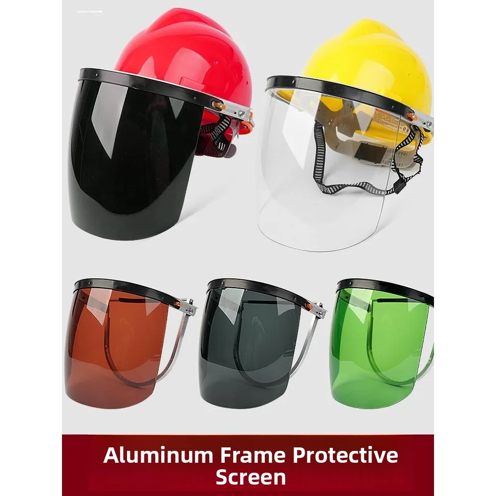 Plasma Cutter Welding Mask Safety Hat Head Mounted Protection Face Shield for Welder Anti Spatter Full Face Shield Protective...