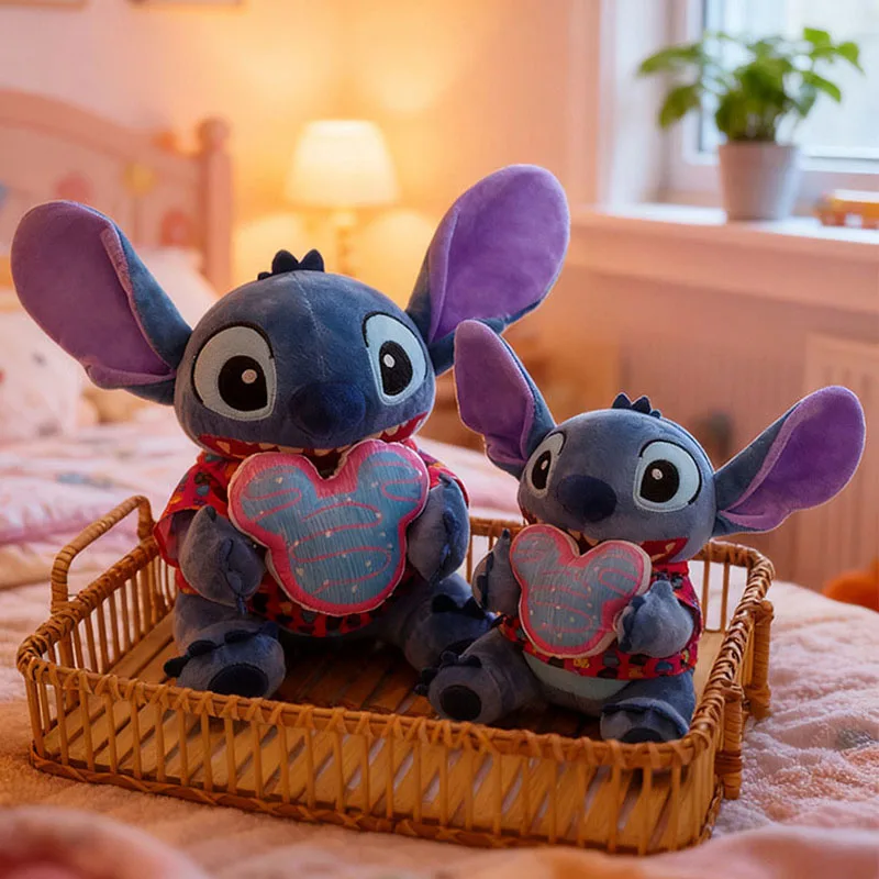30/70cm Disney Lilo & Stitch Plush Stuffed Toys Anime Cartoon Plushie Cute Big Mouth Stich Dolls Pillow Kids Birthday Xmas Gifts