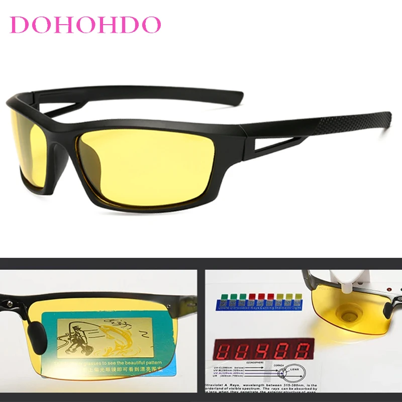 

New Classic Brand Designer Women Polarized Night Driving Glasses For Men Unisex Anti Glare Night Vision UV400 Windproof Goggles