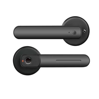 Smart Electronic Door Lock Handle, Impressão digital, USB Recarregável, Anti Roubo, Biométrico Keyless Segurança, Entrada