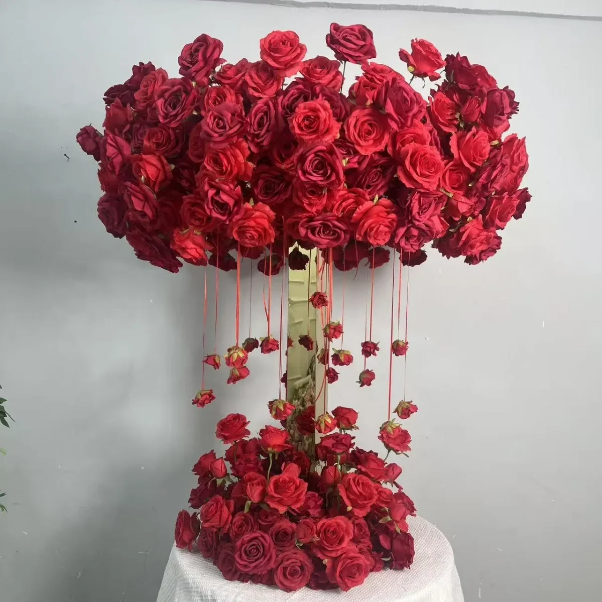New stainless steel wedding props, dessert table, sign-in area, birthday party display ornament, guide flower stand