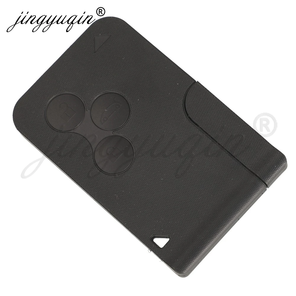 Jingyuqin untuk 2003 2004 2005 2006 2007 2008 Renault Megane II Scenic II Grand PCF7947A 433Mhz ID46 Chip kartu kunci mobil Remote