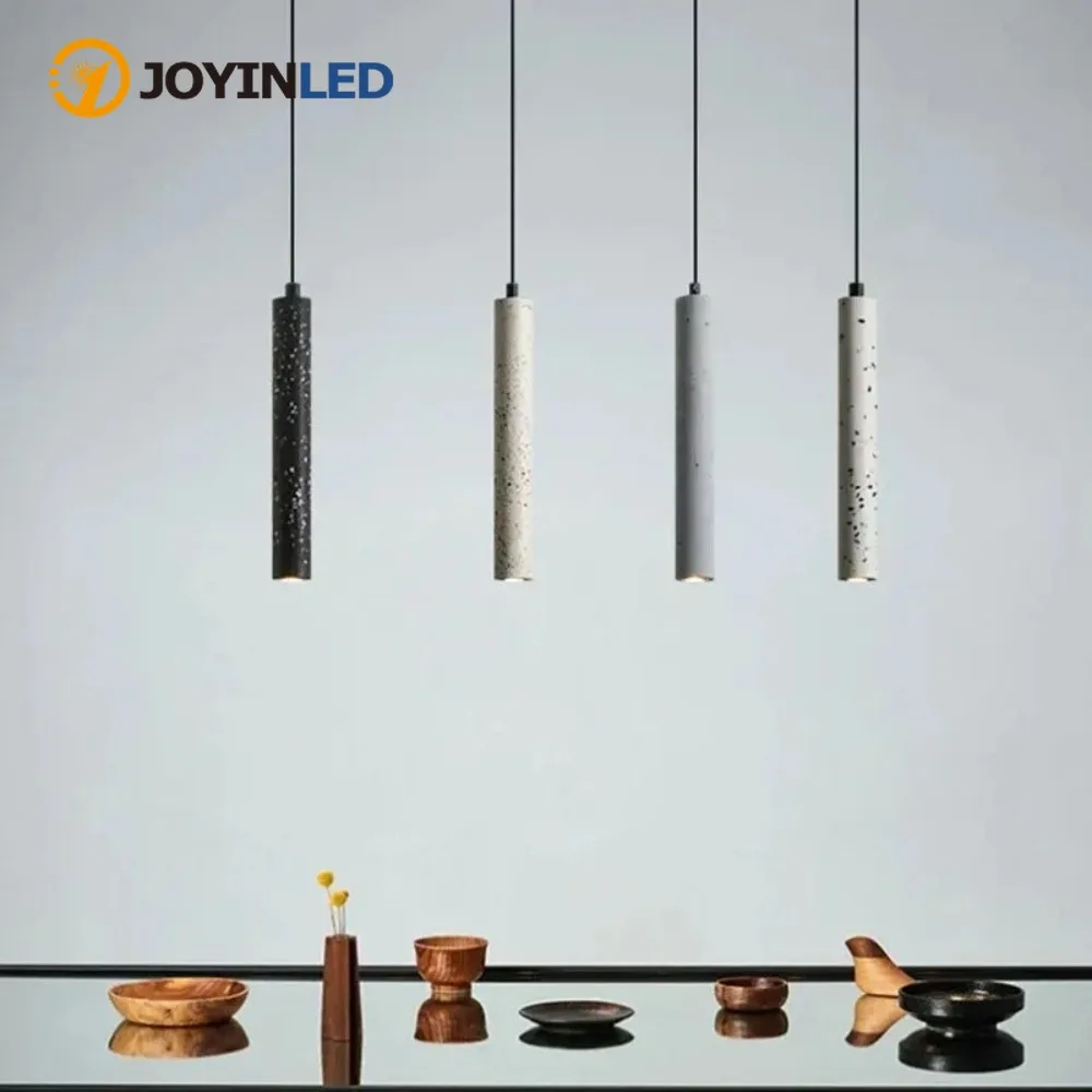 JOYINLED Slim Led Pendant Lamp Cave Stone Chandelier Modern Ceiling Light Hanging for Bedroom Bedside Dining Room Kitchen Island