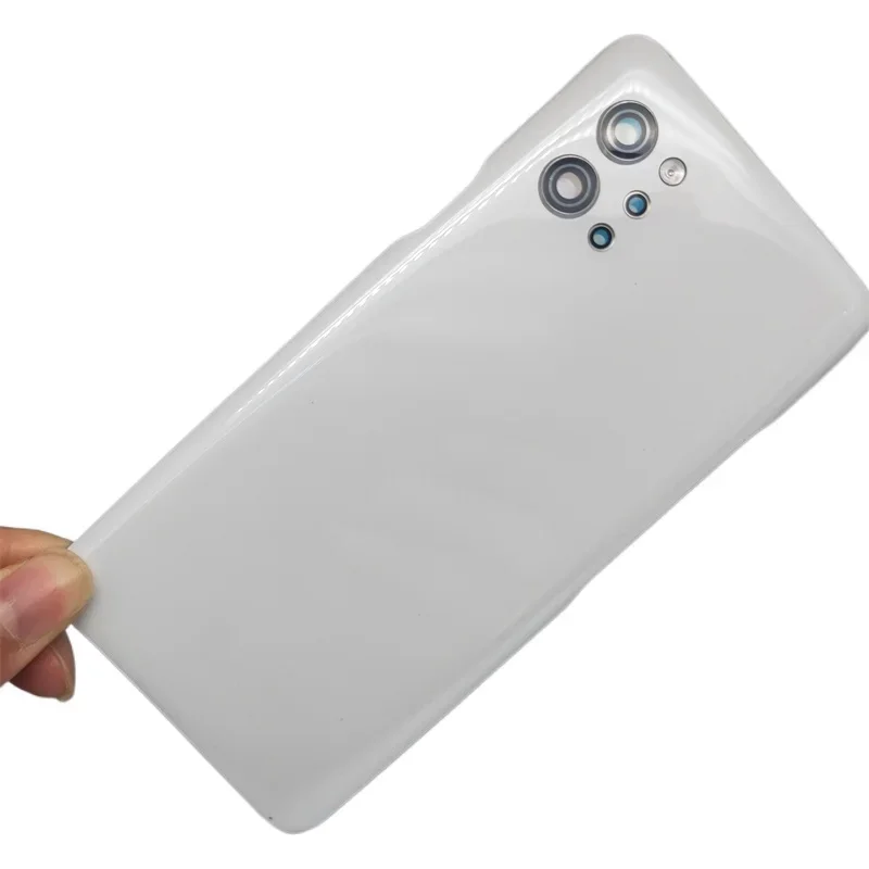 Para LG Q92 5G Cubierta de Batería Trasera Carcasa Trasera Piezas de Reparación con Marco de Cámara y Lente 2