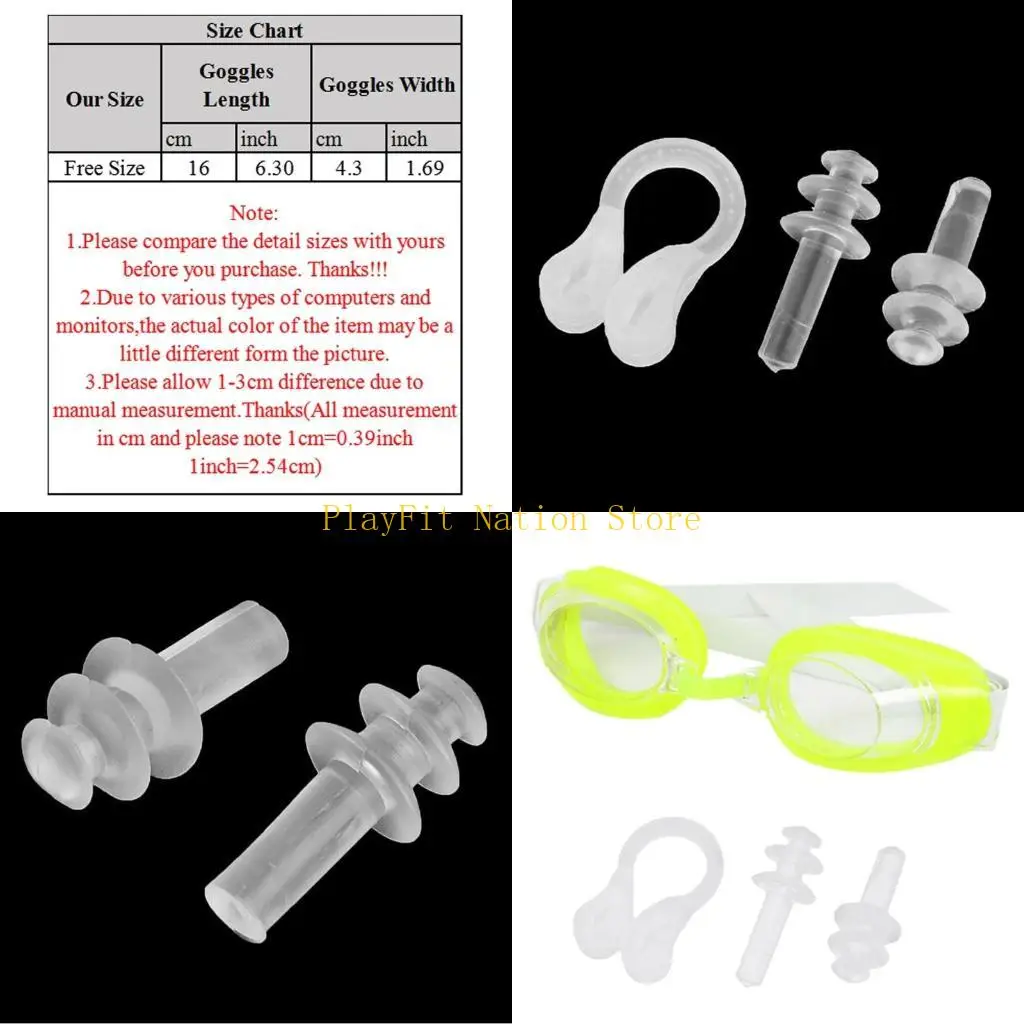 

242F Swim Goggles Swimming Glasses Antifog Swimming Goggles with Ear Plugs for Adult