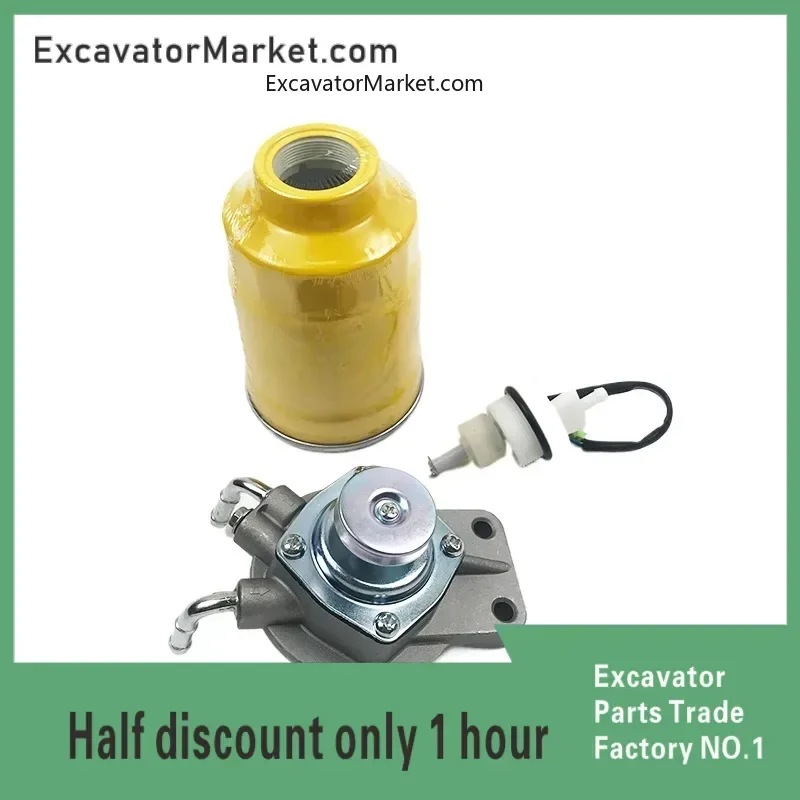 

For Separator Assembly EC55B Oil-water Separation Filter Seat Drain Switch Excavator Accessories High Quality