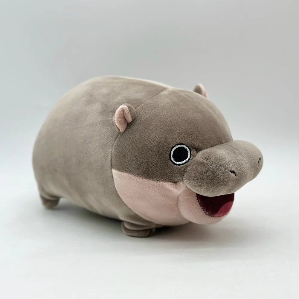 

Moo Deng Pygmy Hippo 22CM Plush Doll Stuffed Toy Animal Hug Pillow Back Cushion Kids Toy Girl Boy Gift
