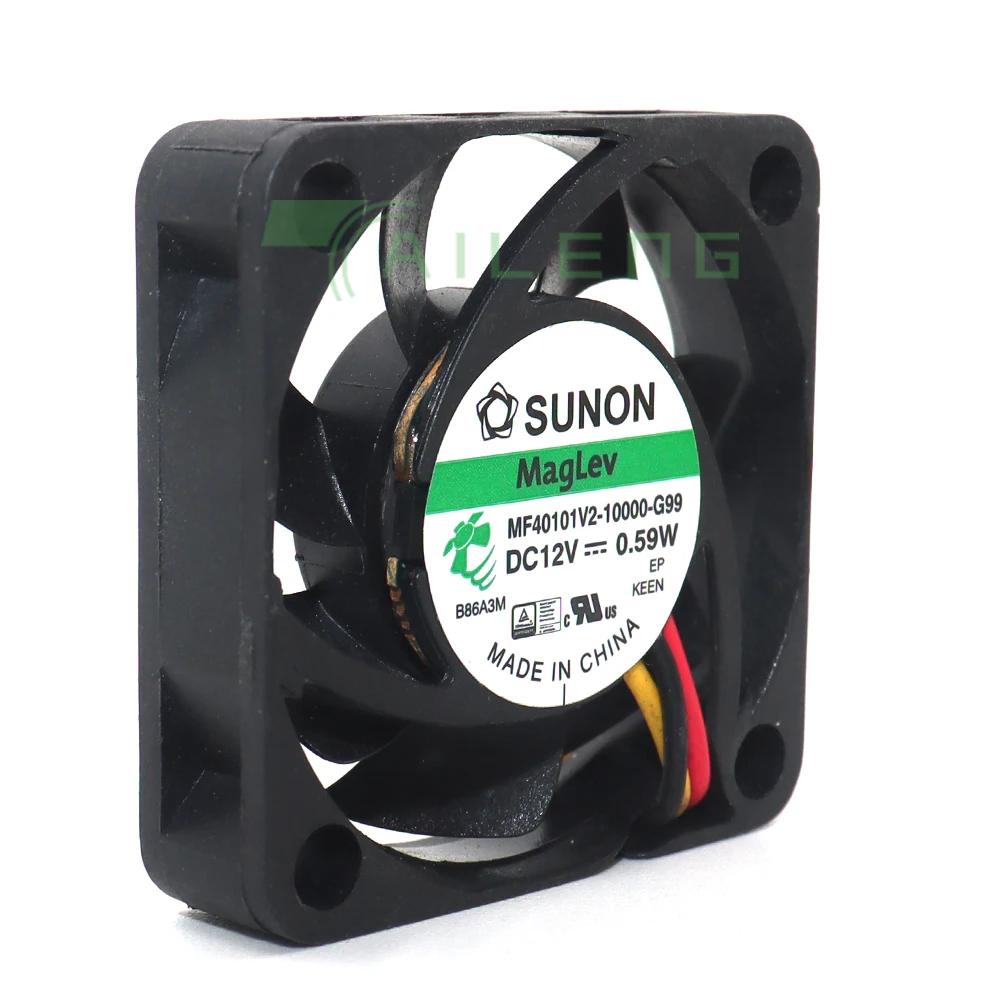 MF40101V2-10000-G99 Nieuwe Sunon 4010 40Mm 4Cm Mute 12V Koelventilator Magneetlager 40X40X10Mm 0.59W 3pin Tach