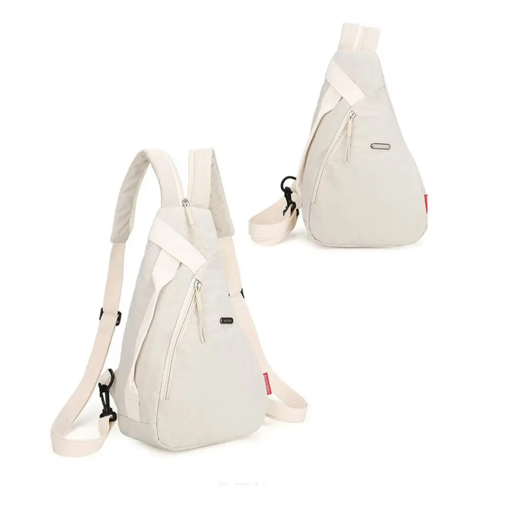 Versatile Nylon Chest Bag Sport Waterproof Phone Crossbody Bag Droplet Shaped Shoulder Bag Women Men