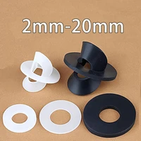 10-100 Uds arandela de silicona negra/blanca M2 M2.5 M2.7 M3M4M5M6M8M10M12M16M20 junta tórica de goma de silicona arandela plana junta de anillo de sellado