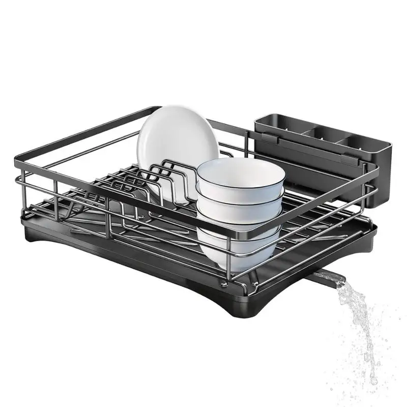 Dish Drying Rack Utensils Drying Holder Rack Metal Rustproof Dish Rack For Kitchen Utensil Holder Drying Rack For Various