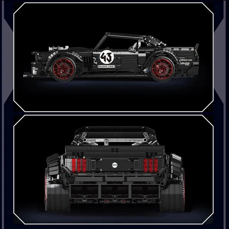 MOULD KING 13108 Technical Mustang Hoonicorn Sport Car Model Building Blocks Technology Racing Car Toy for Boys and Adults
