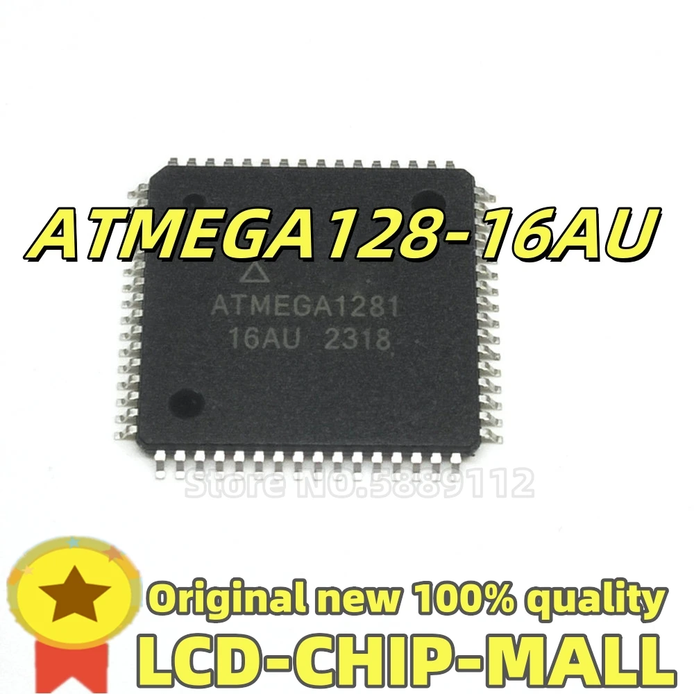 

6 шт. ATMEGA128 ATMEGA128-16AU TQFP64 маленький, не большой один, Заместите заказ, чтобы отправить маленький размер 100% качество