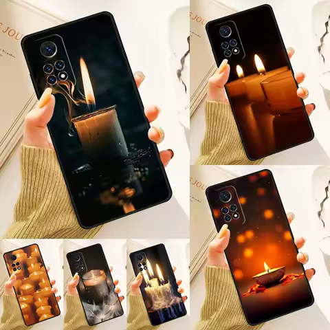 Candle Case For Samsung Galaxy S24 Plus S23 S20 S21FE Lite S22 Ultra Note 20 S8 S9 S10 Phone Coque
