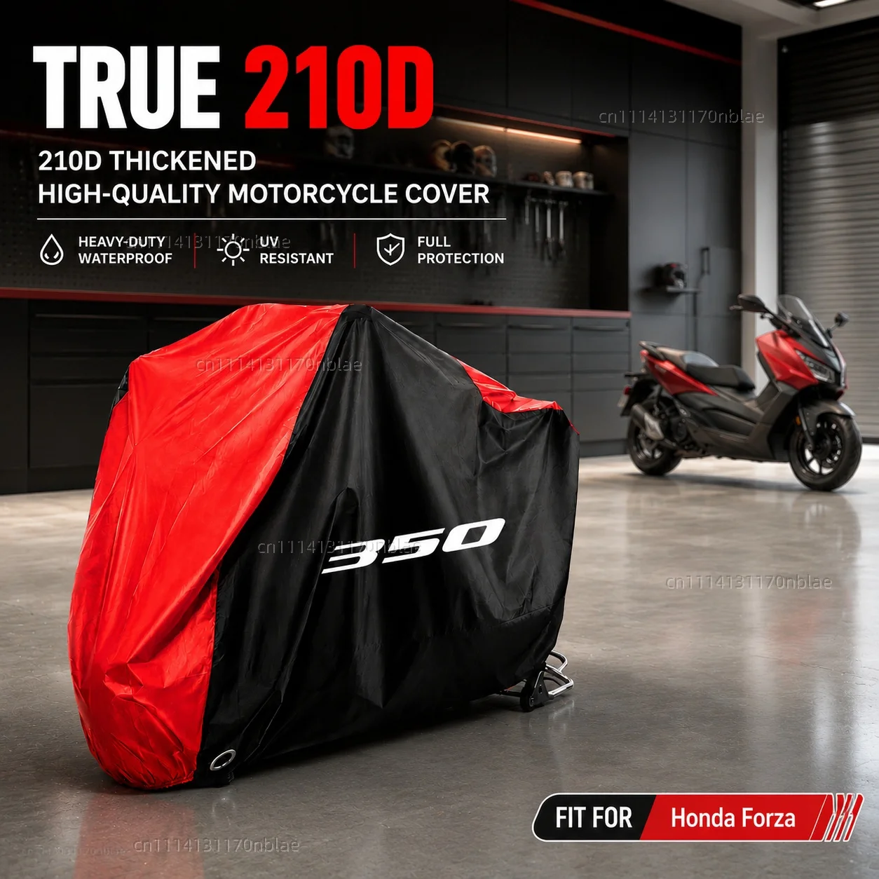 For Honda Forza 350 ADV 350 ADV350 Forza350 210D Motorcycle Cover Waterproof Season Dustproof UV Protection Moto Rain Cover