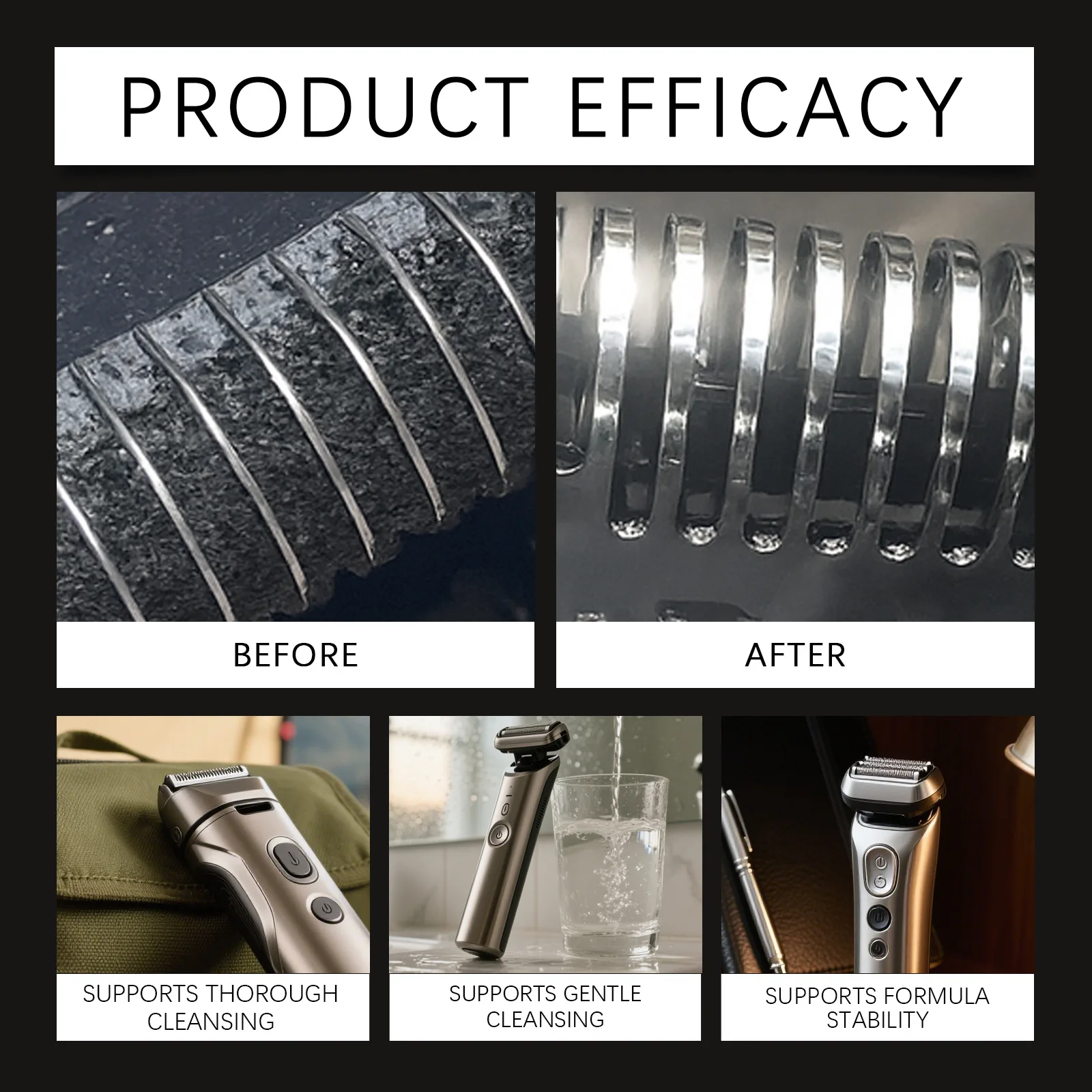 بخاخ تنظيف ماكينة الحلاقة - مزيل البقع للحفاظ على تنظيف الشفرات، مثالي للصيانة اليومية