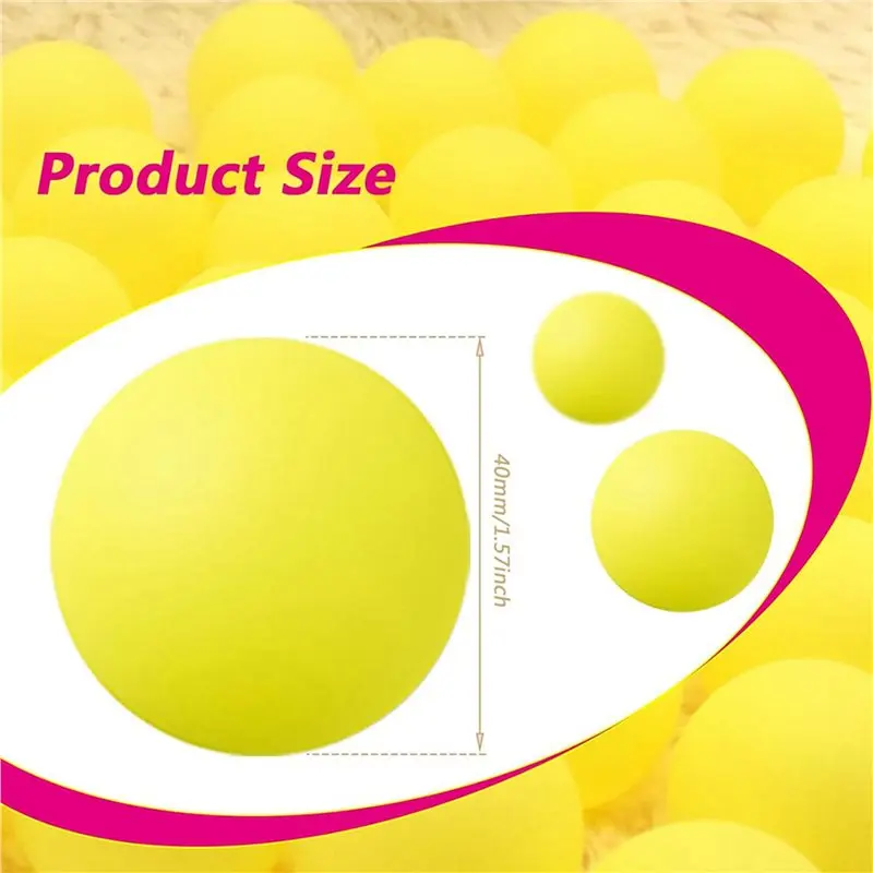 HOES- Pong Ball 40Mm Kids Entertainment Table Tennis Ball,DIY Game Fun Art And Learning Activity (150Pcs)