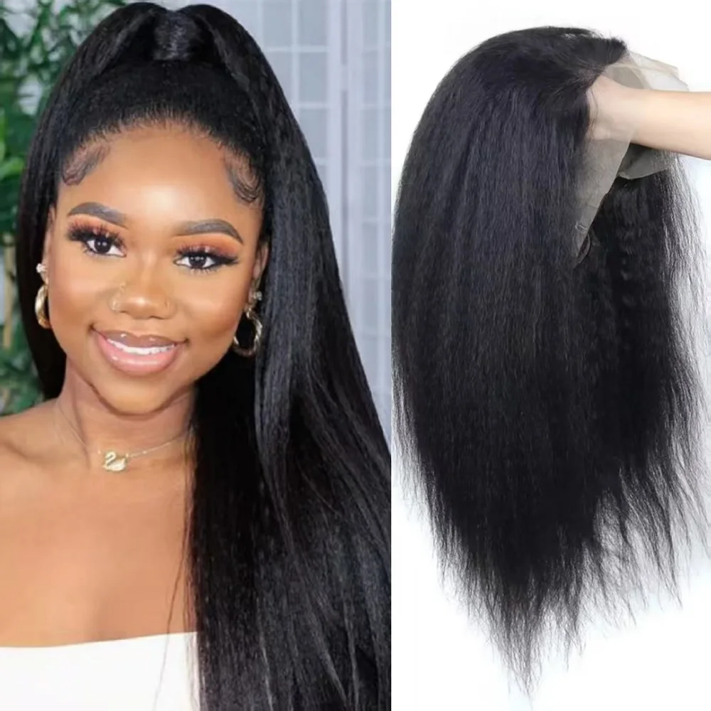 

Transparent 13x6 Lace Front Wigs Human Hair For Women 13x4 Kinky Straight Lace Frontal Wig Kinky Straight Human Hair Wig Sale