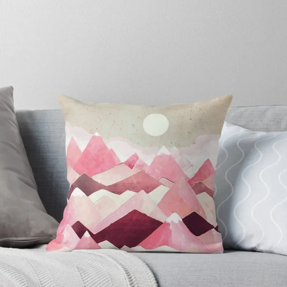 

Blush Berry Peaks Throw Pillow pillows decor home Decorative Cushion Covers For Sofas Couch Cushions pillow