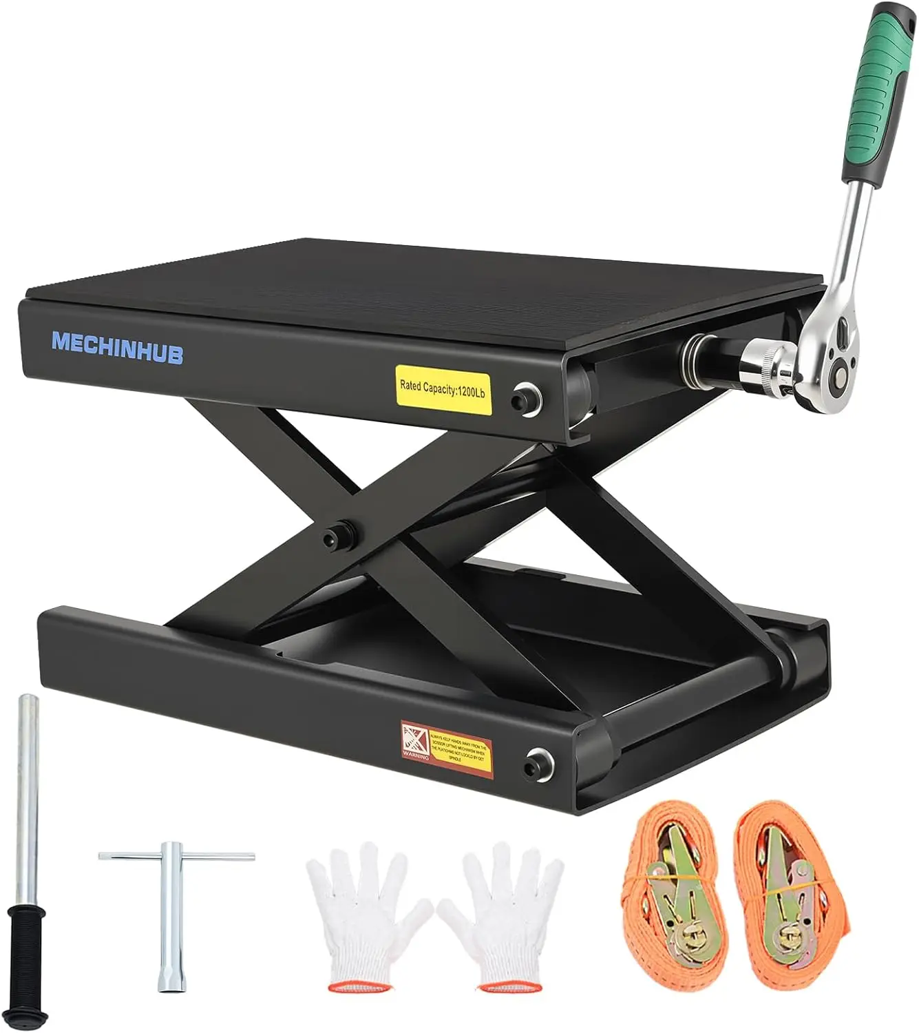 

Motorcycle Lift Scissor Jack 1200 Lbs Capacity Steel Motorcycle Jack 4"-14.17" Height Range Scissor Lift Motorcycles Scissor Lif