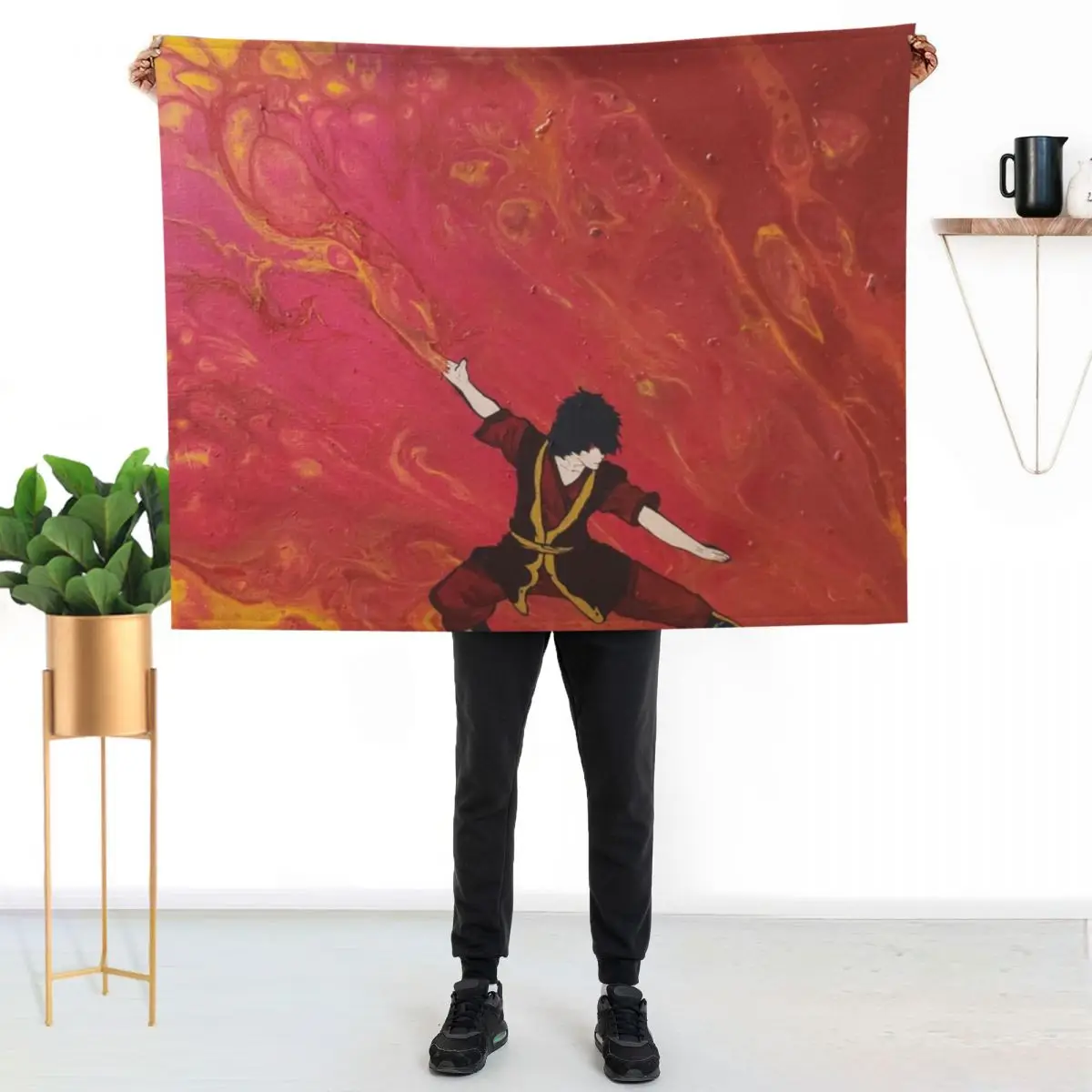 

Firebending Dance Throw Blanket Fluffy Cozy Throw Blanket for Home Decor