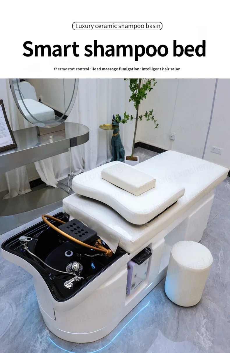 XinSheng 2025 Salon-Massage-Shampoo-Liege, Kopf-SPA-Haarwasch-Ausrüstung, Schönheitspflege-Couch, Sofa-Kissen, Gewerbliche Möbel – Detail 2