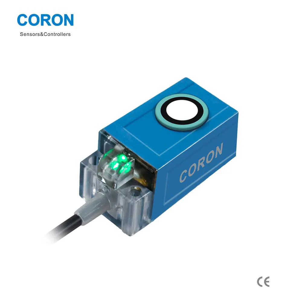 CORON QF25L-D50P Long Distance Ultrasonic Sensor Reflective Type Light-On Dark-On PNP Lead Wire Included