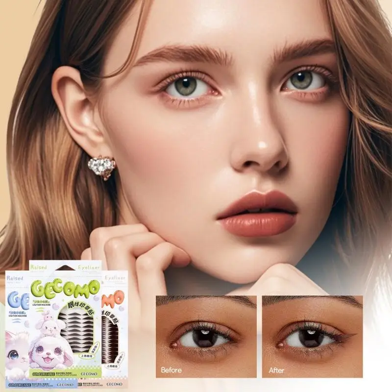 120/128Pieces/Box Eyeliner Stamp Stickers Beginner Friendly Eye Makeup Tools Quick Symmetrical Winged Eyeliner