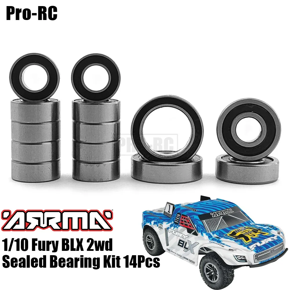 

Для Arrma 1/10 Fury BLX 2wd комплект герметичных подшипников 14 шт. радиоуправляемые автомобильные детали