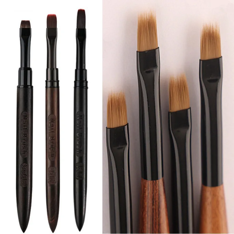 2Pcs Manicure Brushes Dual Use Gel Gradient Brush Pinceles Ultra Thin Line Drawing Pen Dual End Nail Art Design Painting Tools
