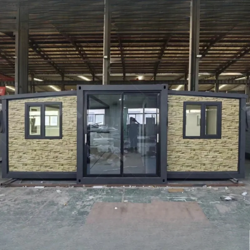 Custom Expandable Sandwich Panel Container House and Portable Mobile Home 40ft 3 Bedrooms Soundproof Insulated