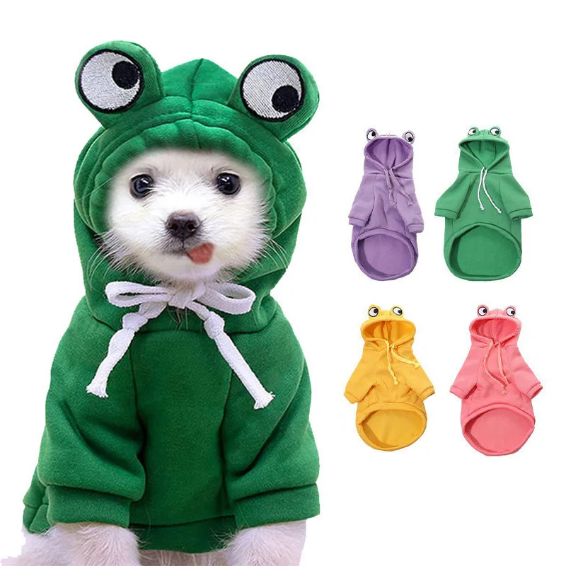 Hoodie hewan peliharaan pakaian anjing Bulldog Frances pakaian untuk anjing kecil kostum mantel jaket pakaian musim dingin Ropa Para Perros aksesoris