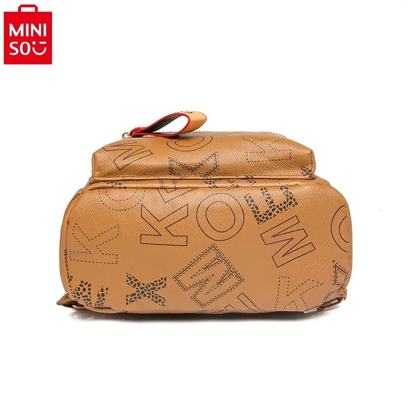 MINISO Disney-Sac à Dos Décontracté de Grande Capacité pour Femme, Sacoche de Rangement de Haute Qualité pour Étudiantes