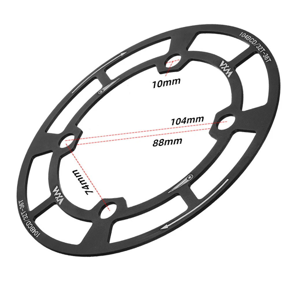 Mountain Bike Procket Protection BCD104mm 32/34/36/38T/40/42T Disc Guard Single Disc Protective Cover Cycling Chainring Guard