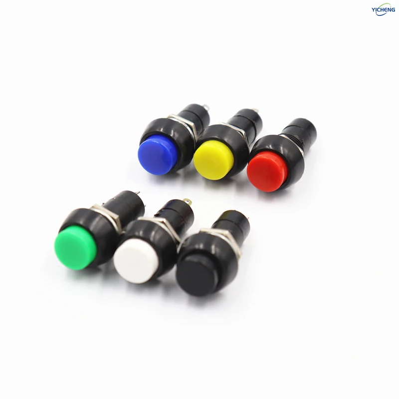 12Pcs 12mm self-locking/Momentary button switch,Welded 150mm cable,select,customizable length