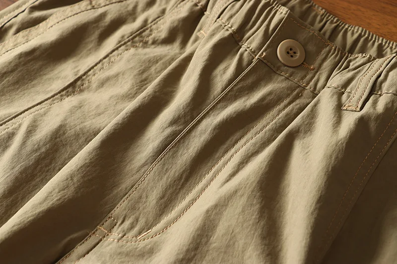 Herren Sommer Cargo-Hosen Outdoor Street Fashion Frühling Lässige Jogginghosen Wanderhosen Lange Weite Vintage Hosen für Männer – Detail 11