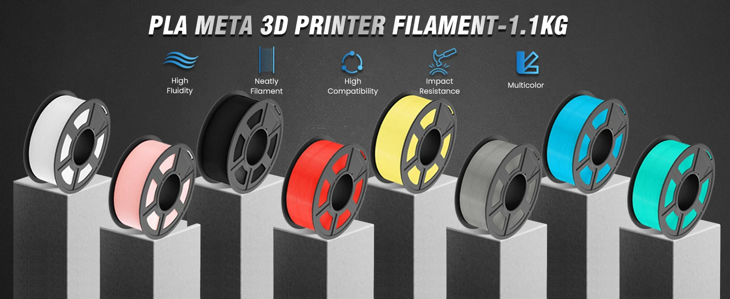 JAYO 3D-Drucker PLA/PETG/PLA+ /PLA META /SEIDE/ASB/TPU-Filament 1,75 mm 2 Rolle 1,1 kg/0,65 kg 3D-Drucker-Filament für 3D-Drucker – Detail 7