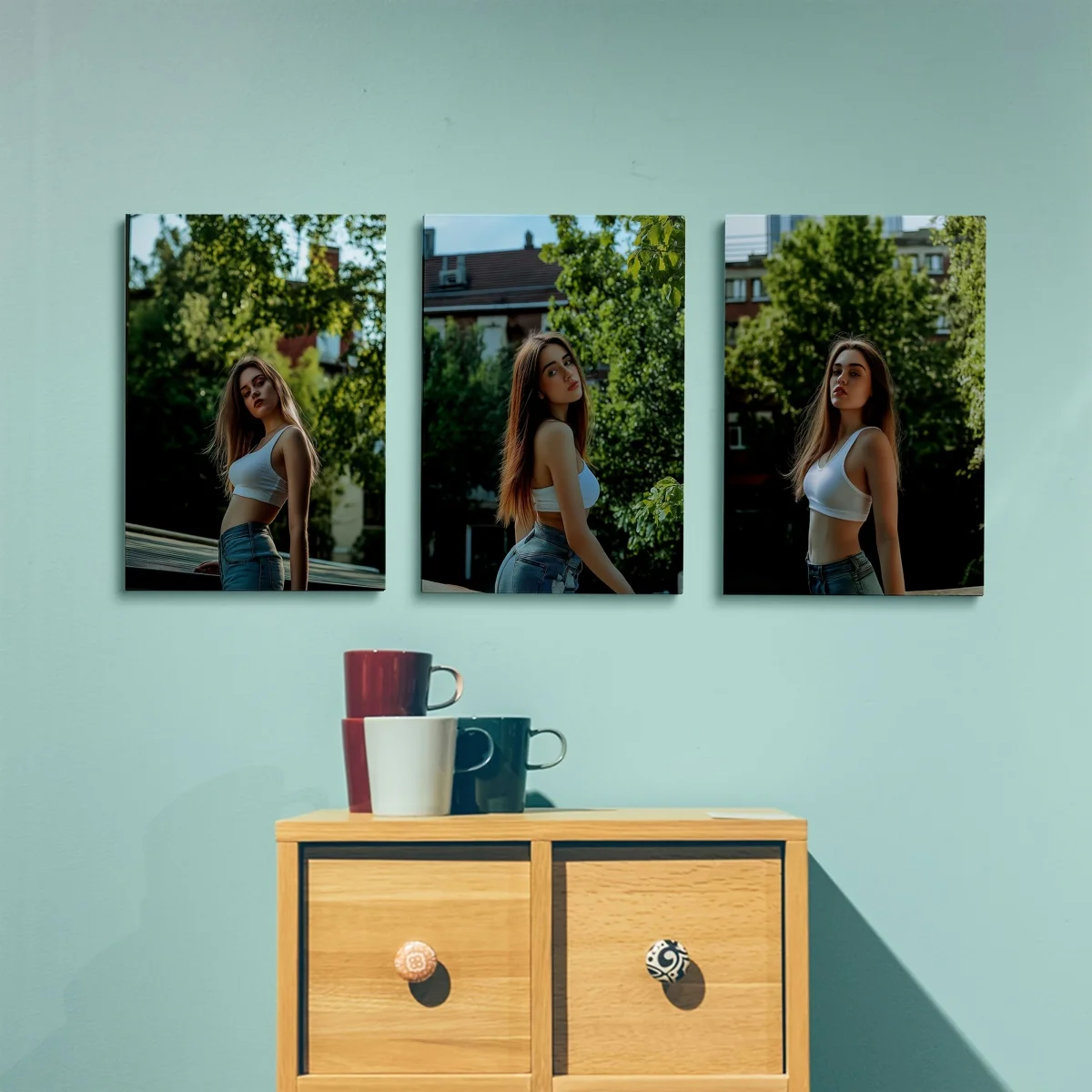 Set of 3 Custom Canvas Prints — Personalize with Your Own Photos, Perfect for Home Decor and Gifts image 4