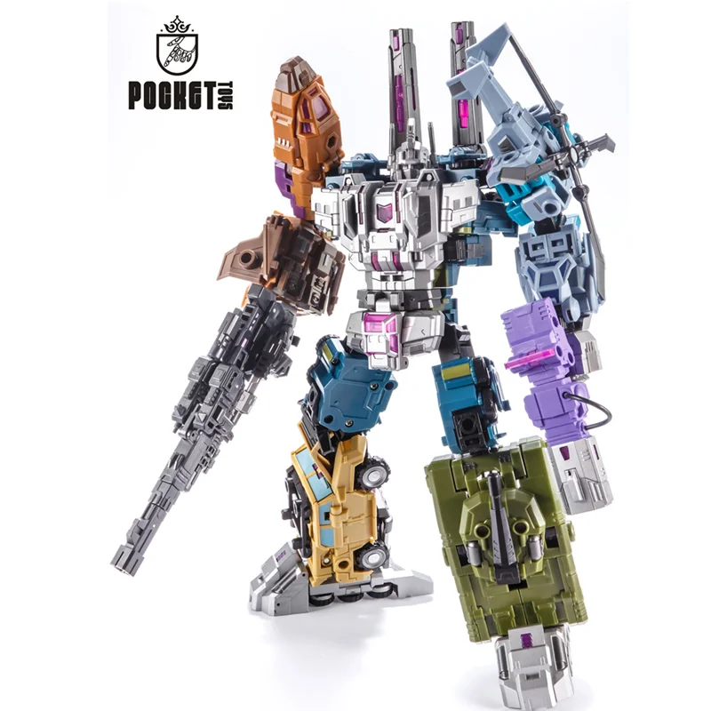 جديد في المخزون PocketToys التحول G1 PT-05 PT05 Bruticus 5IN1 عمل الشكل ألعاب روبوتية مع ملصق صندوق البيع بالتجزئة